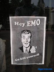 Плакат анти-эмо